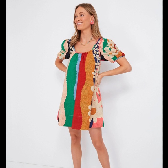 FARM Rio | Block Multicolor Floral Mini Dress | - Picture 2 of 7